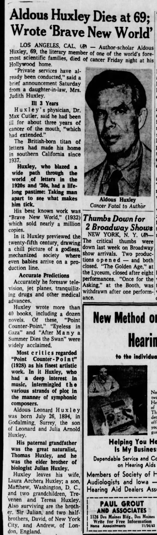 Today in psychedelic history (11/22) The Psychedelic Experience